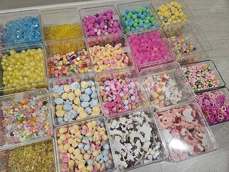 슬라임 파츠 비즈 구슬 예쁜 파츠 대용량 50여종 이상...--3