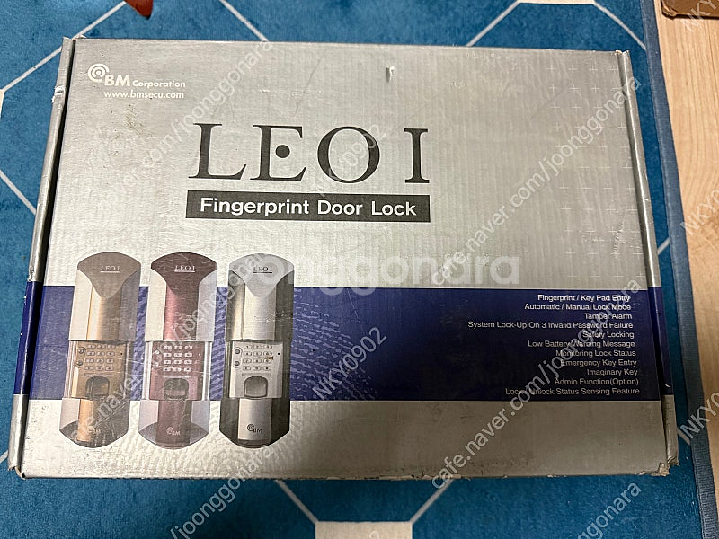 [새상품]LEOI 지문인식 도어락 새상품입니다.--0