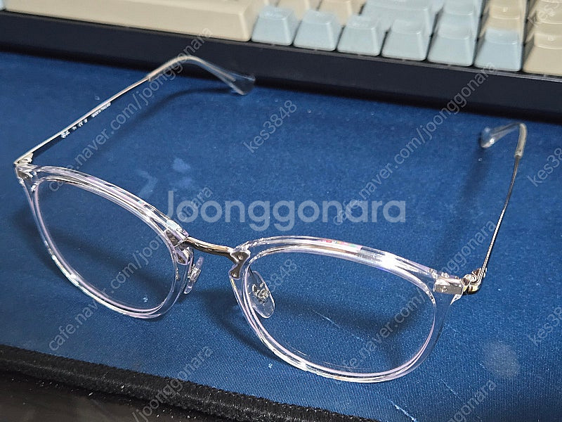 레이벤 7140 2001 투명테 51사이즈 판매합니다--4