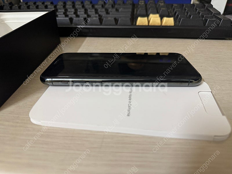 아이폰11프로 256G 미드나잇그린 박스풀셋 판매합니다 *노혼대용량 배터리 교체품--3