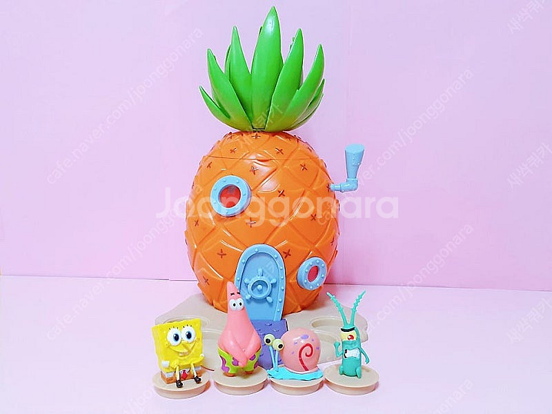 CGV 네모바지 스폰지밥 피규어 하우스 세트/파인애플집--0