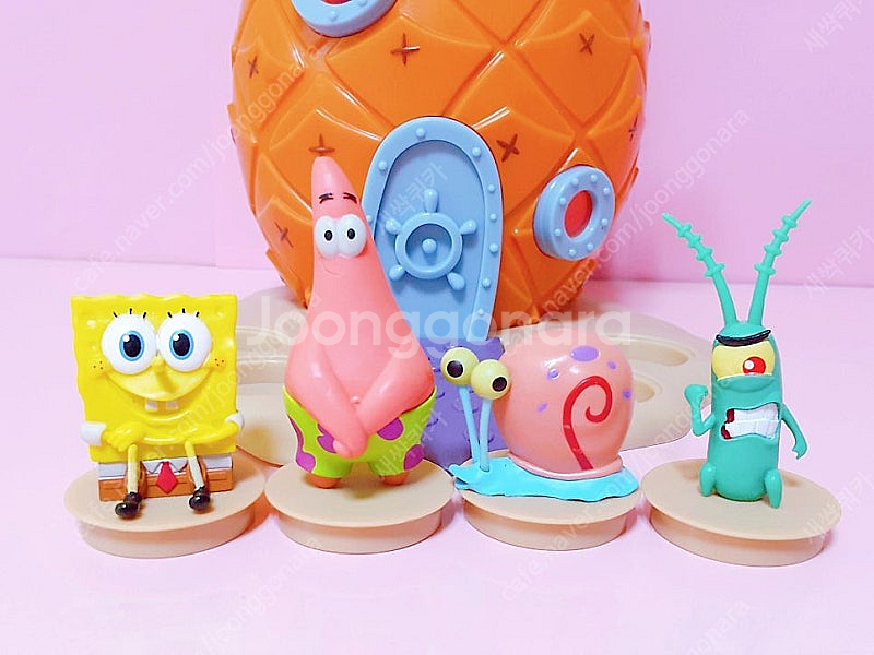 CGV 네모바지 스폰지밥 피규어 하우스 세트/파인애플집--2
