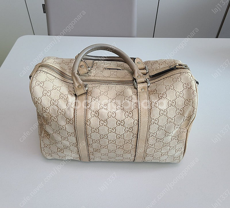 구찌 양가죽 보스턴백--0