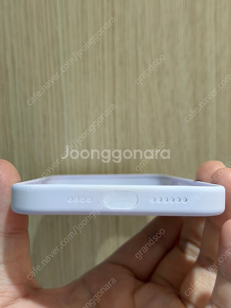 애플 정품 아이폰 14 플러스 라일락 실리콘케이스--4