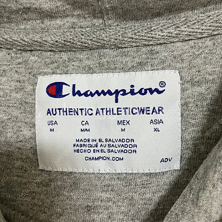 챔피온 화이트 기모 후드 긴팔티 (XL)--4