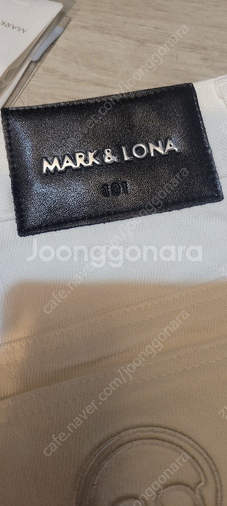 마크앤로나 골프 여성 니트 스커트 26 27 / 화이트 진 청바지 26 인치--4