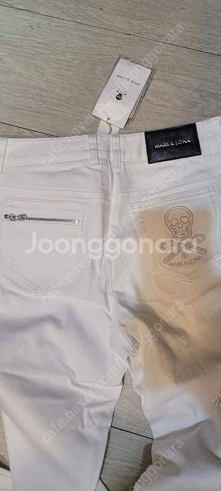 마크앤로나 골프 여성 니트 스커트 26 27 / 화이트 진 청바지 26 인치--5