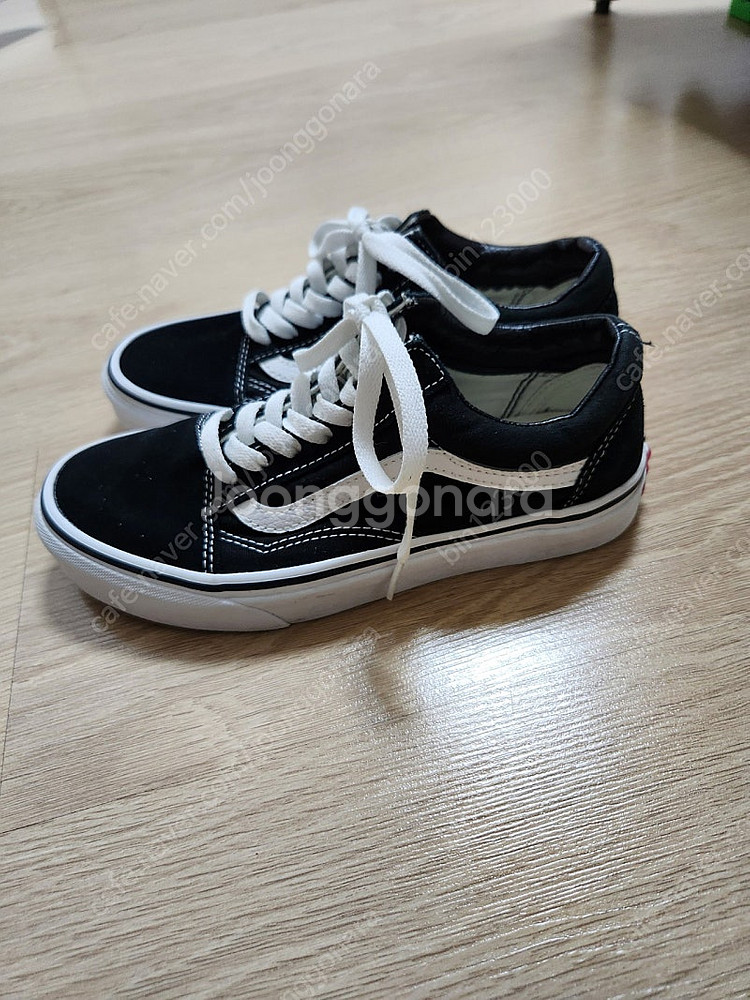 반스 올드스쿨 블랙 225mm--0