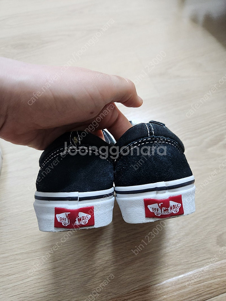 반스 올드스쿨 블랙 225mm--4