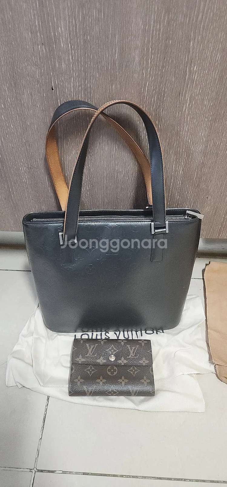 루이비통 무광 휴스턴 토드백--1