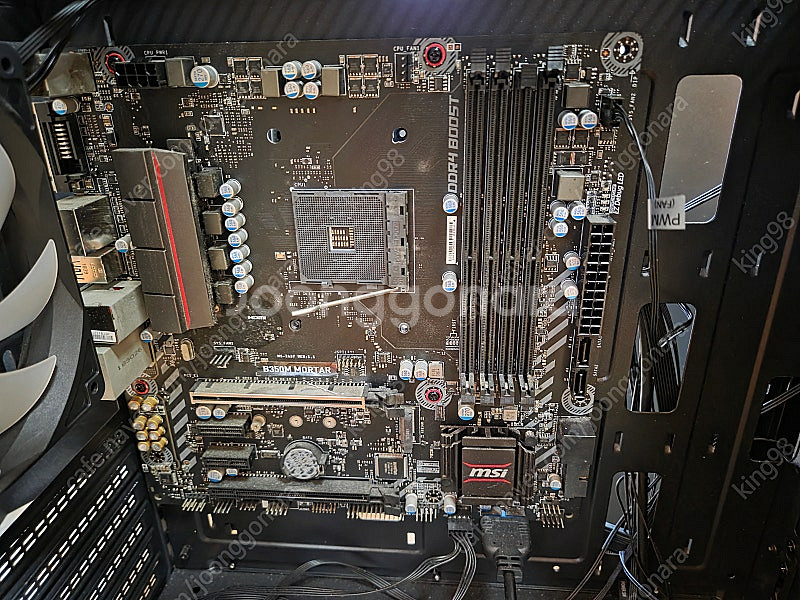 msi b350m mortar 박격포 메인보드--0
