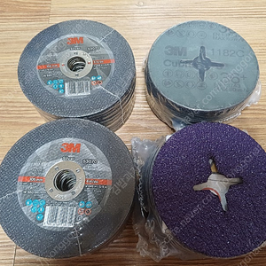 3M 4인치 절단석50장, 화이버 페파 (36방) 44장 판매해요
