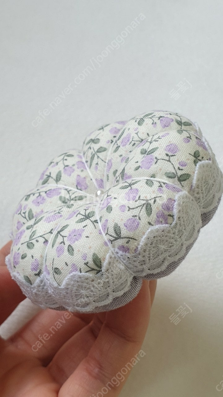 레이스 포인트 호박핀쿠션_개당--4