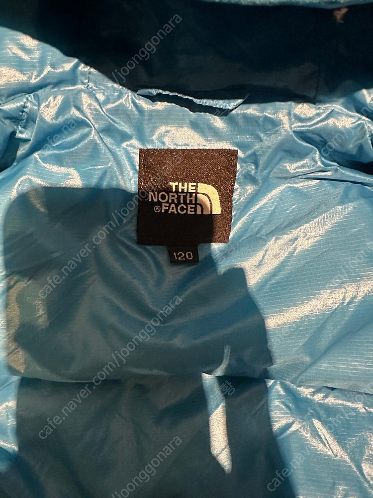 노스페이스 키즈 다운 패딩 후드 조끼 120 이미지