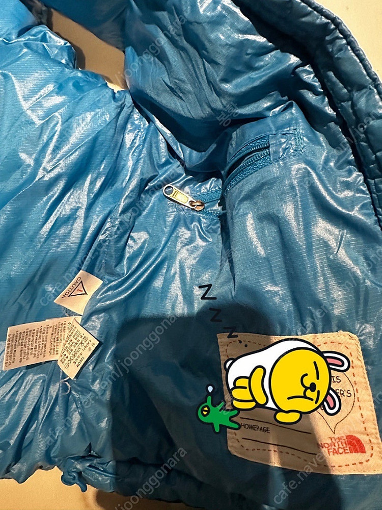 노스페이스 키즈 다운 패딩 후드 조끼 120 이미지