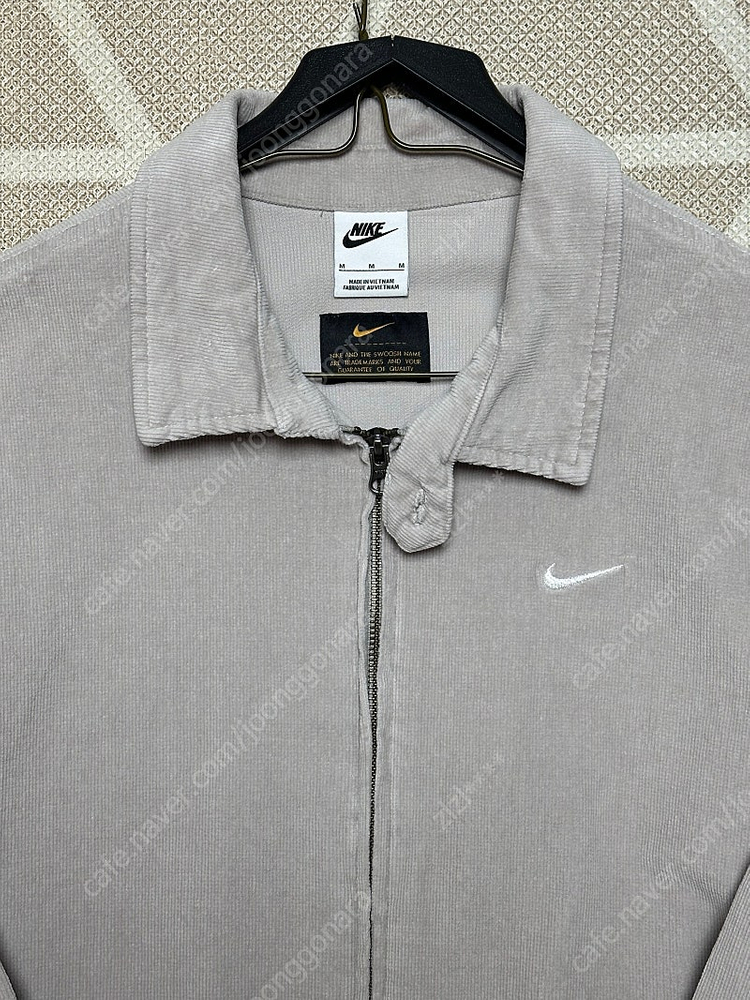 나이키 스우시 코듀로이 해링턴 자켓 연보라 M (상태좋 이미지