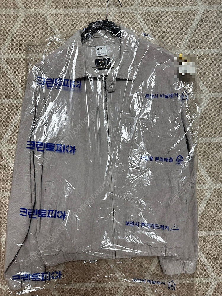 나이키 스우시 코듀로이 해링턴 자켓 연보라 M (상태좋 이미지