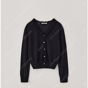 (새상품) 타낫 T/T Lace trim v-neck cardigan