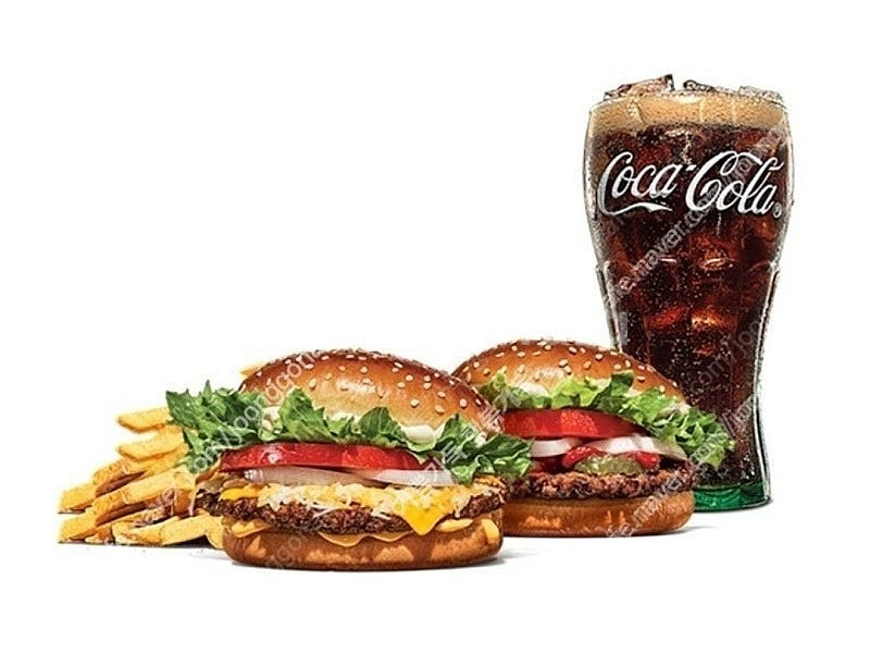 빠른거래/ 버거킹) 콰치와퍼주니어+와퍼주니어+콜라L+프렌치프라이L 싸게팝니다--0