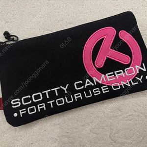 (새상품) 스카티 카메론 블랙 파우치 핑크 써클티 정품 캐쉬백 캐시백 지퍼파우치 골프파우치 가격인하 - 28만원