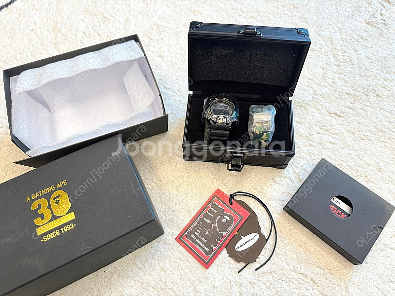 (새상품) 지샥 X 베이프 30주년 기념 콜라보시계 익스클루시브 모델 6900 시리즈 GM 6900BAPE1 남녀공...--7