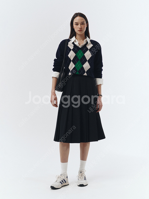 던스트 플리츠 롱스커트 네이비 s사이즈 dunst--0