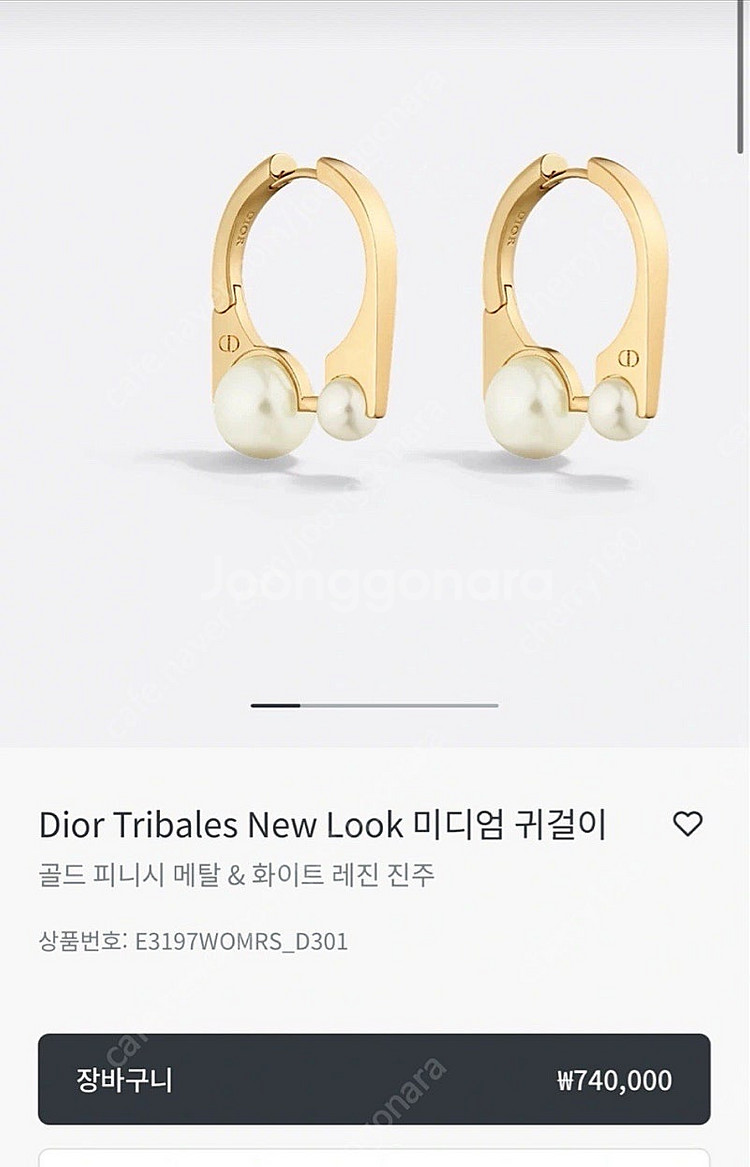 디올 정품 귀걸이. 35만원 다운--0