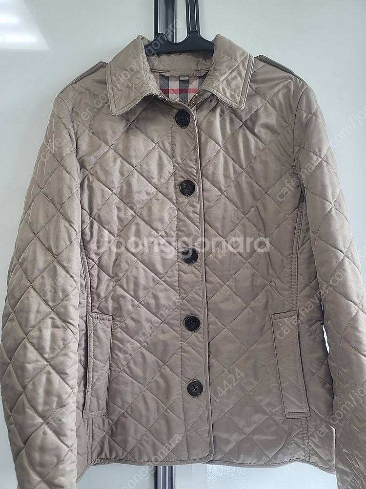버버리 애쉬허스트 여성 퀄팅자켓 베이지 L--0