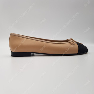 샤넬 발레리나 플랫 슈즈 베이지 블랙 투톤 G02819