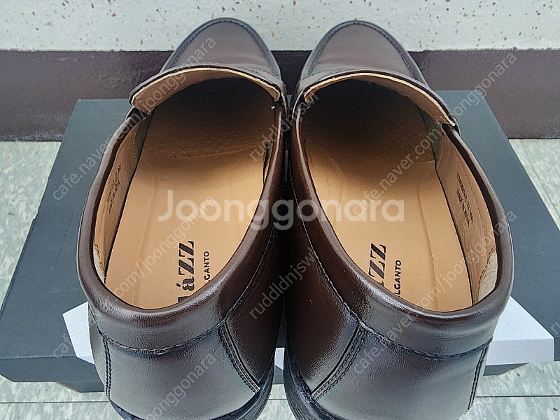 엘칸토 남성용 정장화 로퍼 구두 다크브라운-260--5