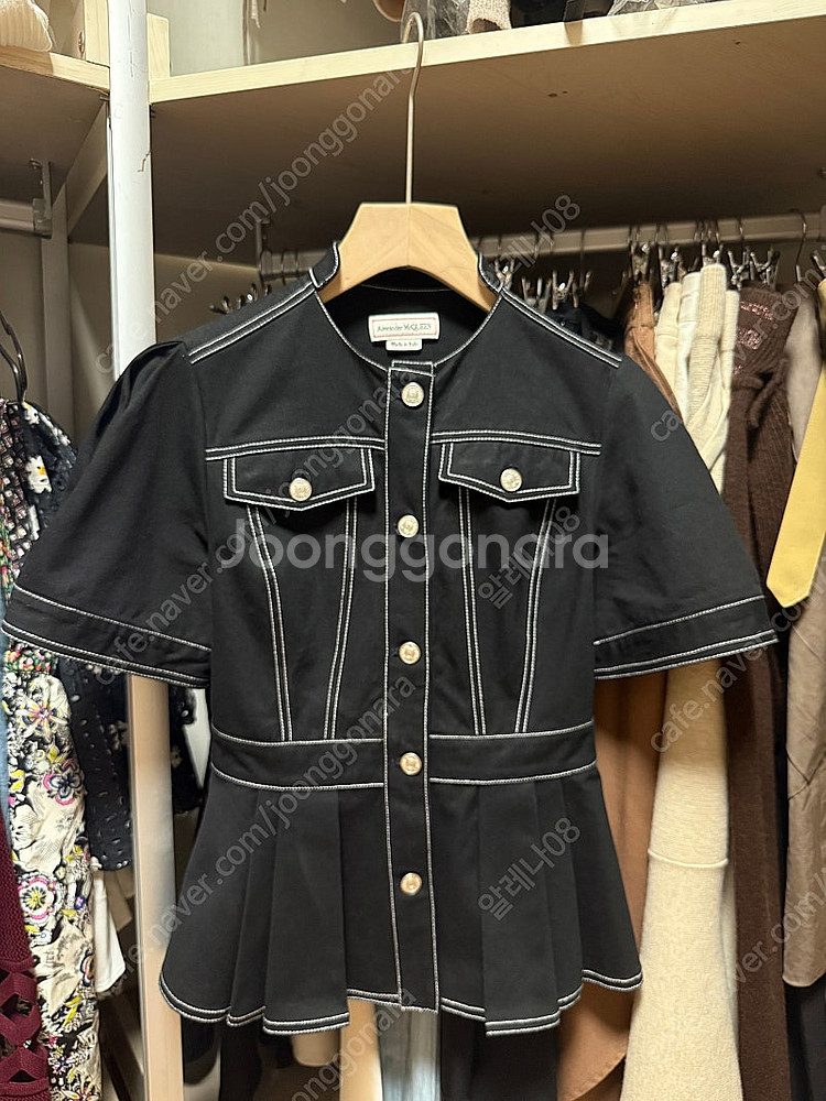 알렉산더 스티치 반팔자켓--0