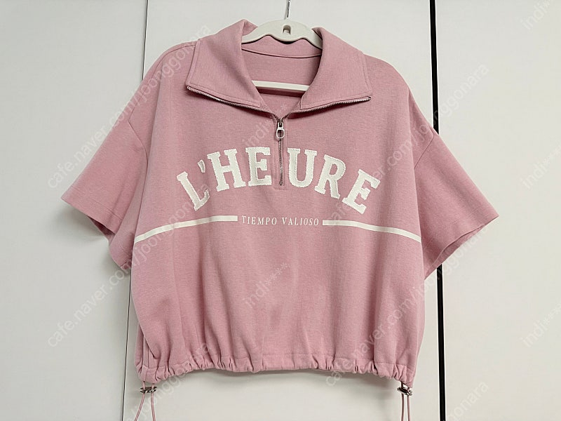 보브 하프 집업 레터링 맨투맨 55--0