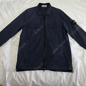 [L] 18FW 스톤 아일랜드 올드 이펙트 오버셔츠 네이비