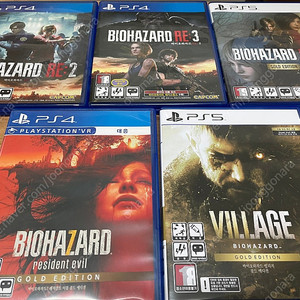 PS4 PS5 플스 바이오하자드 시리즈(RE2, RE3, RE4, 7, 빌리지)