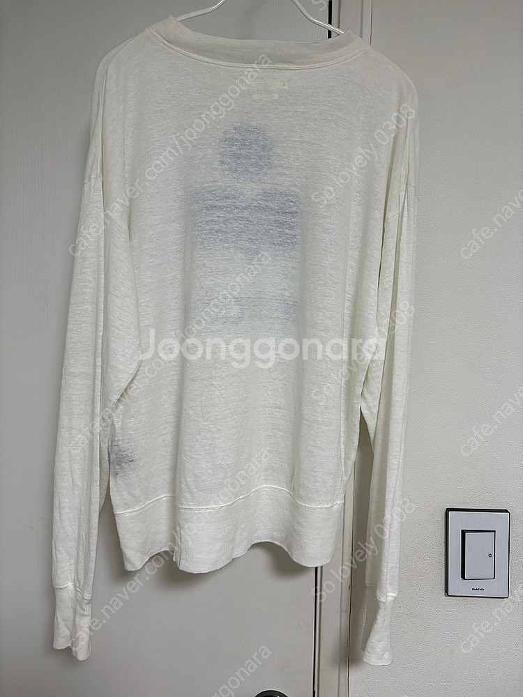 이자벨마랑 글로위아 렌넨 로고 티셔츠--4