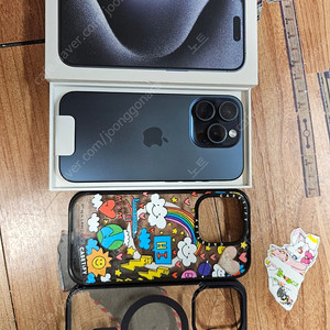 아이폰15프로 블루 128G 케이스티파이 케이스포함