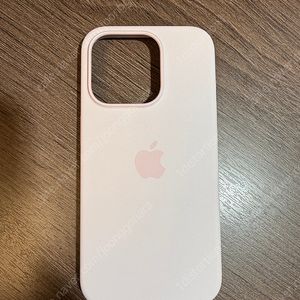 아이폰 15pro 애플 정품 실리콘케이스 라이트 핑크