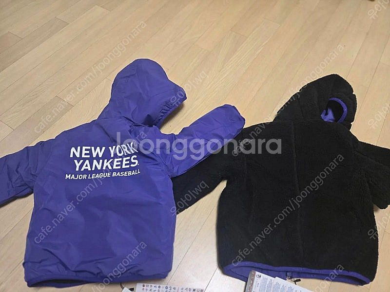 MLB키즈 100사이즈 리버서블자켓--0