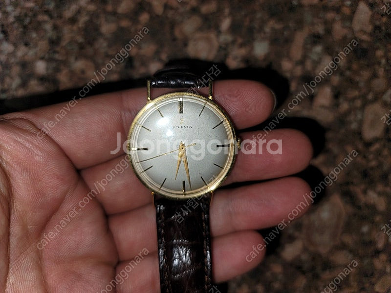 60년대 스위스 쥬베니아 드레스워치 수동 시계 도금--7