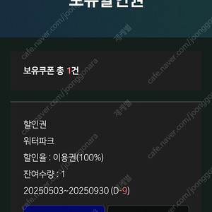 디오션워터파크 종일권 모바일 티켓