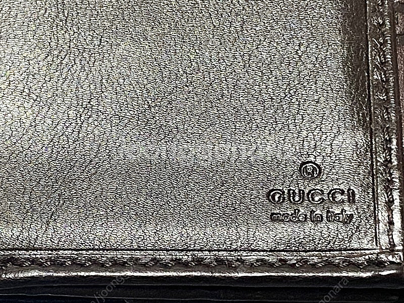 여성 구찌 장지갑 100% 정품 Gucci 다크 브라운--5