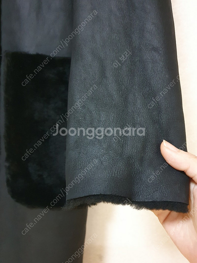 LBL 리버시블 사가밍크 램스킨 무스탕 롱 코트--6