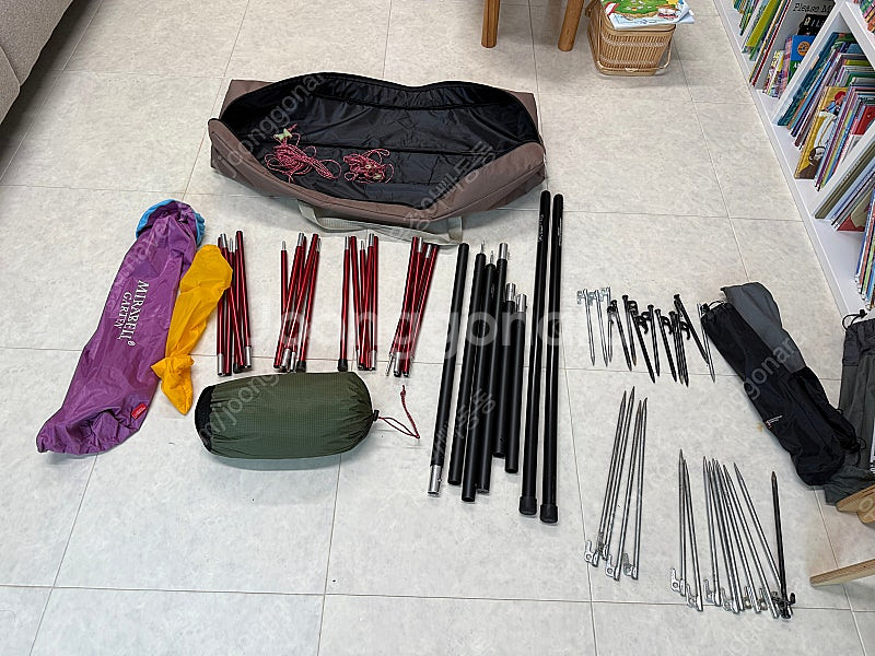 꽁타프 헥사 및 타프폴대, 팩 일괄판매합니다.--0