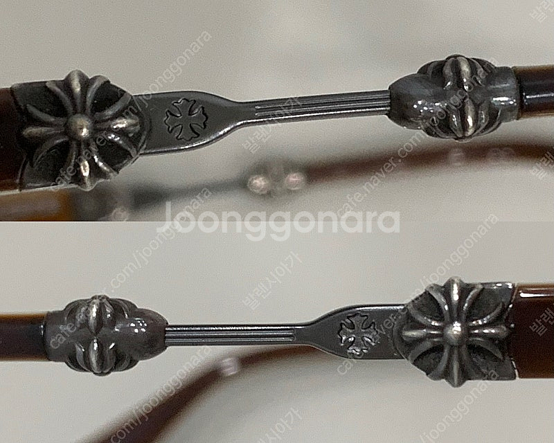 크롬하츠 덕버터 [BRBBR/ORB] 브라운&실버 안경--3