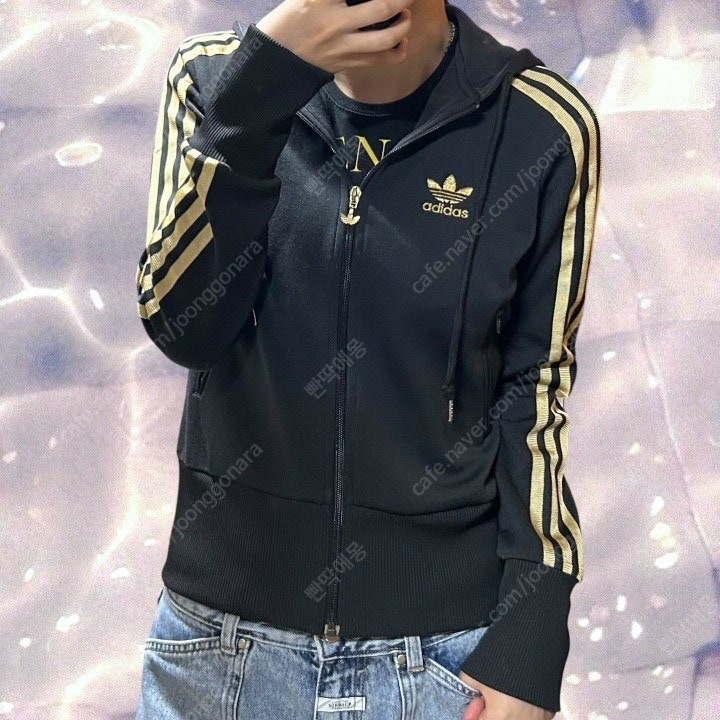 아디다스 파이어버드 플락 져지 후드집업 검골 골드 95--1