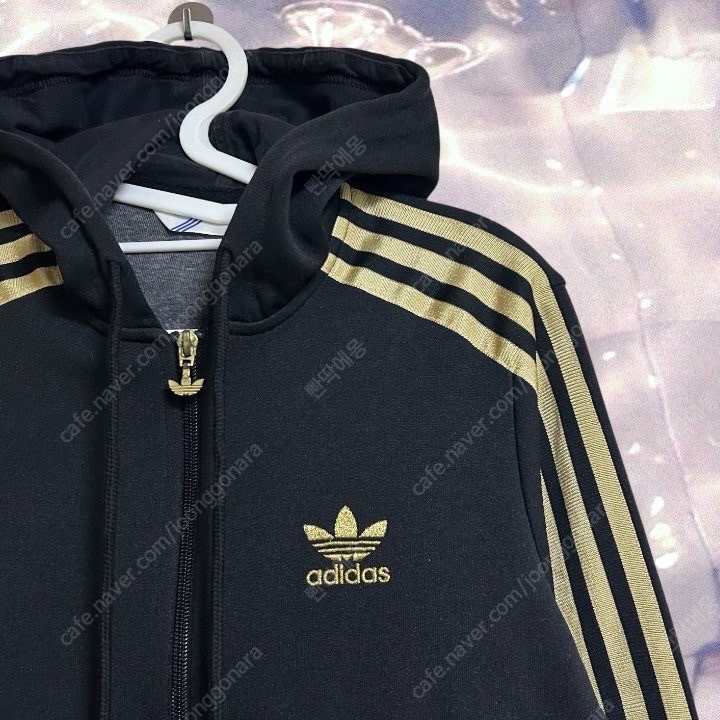 아디다스 파이어버드 플락 져지 후드집업 검골 골드 95--3