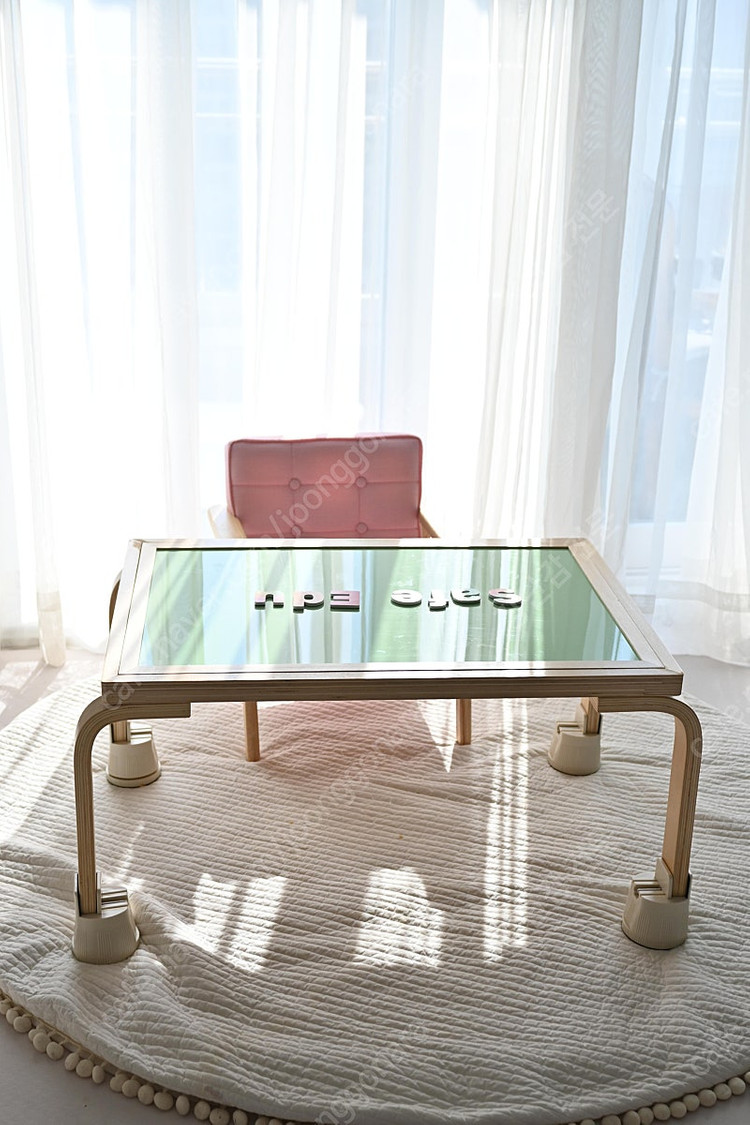 어린이집쌤 추천! 75%할인 유아책상 세이프에듀 유아 돌 두돌 아기 자석 원목 좌식 미술 5세 책상 의자 세트 소파... 이미지