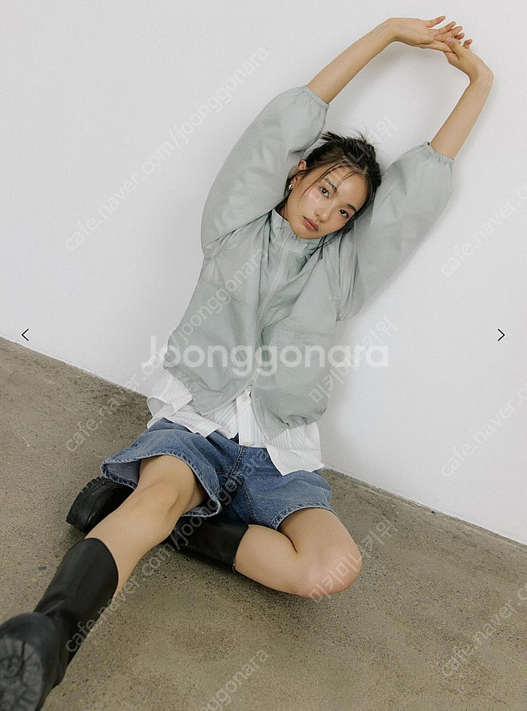 노멜렛 Sheer 시어 윈드 브레이커 - mint--0