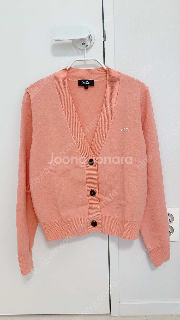 A.P.C. 코랄색 가디건 S사이즈--0