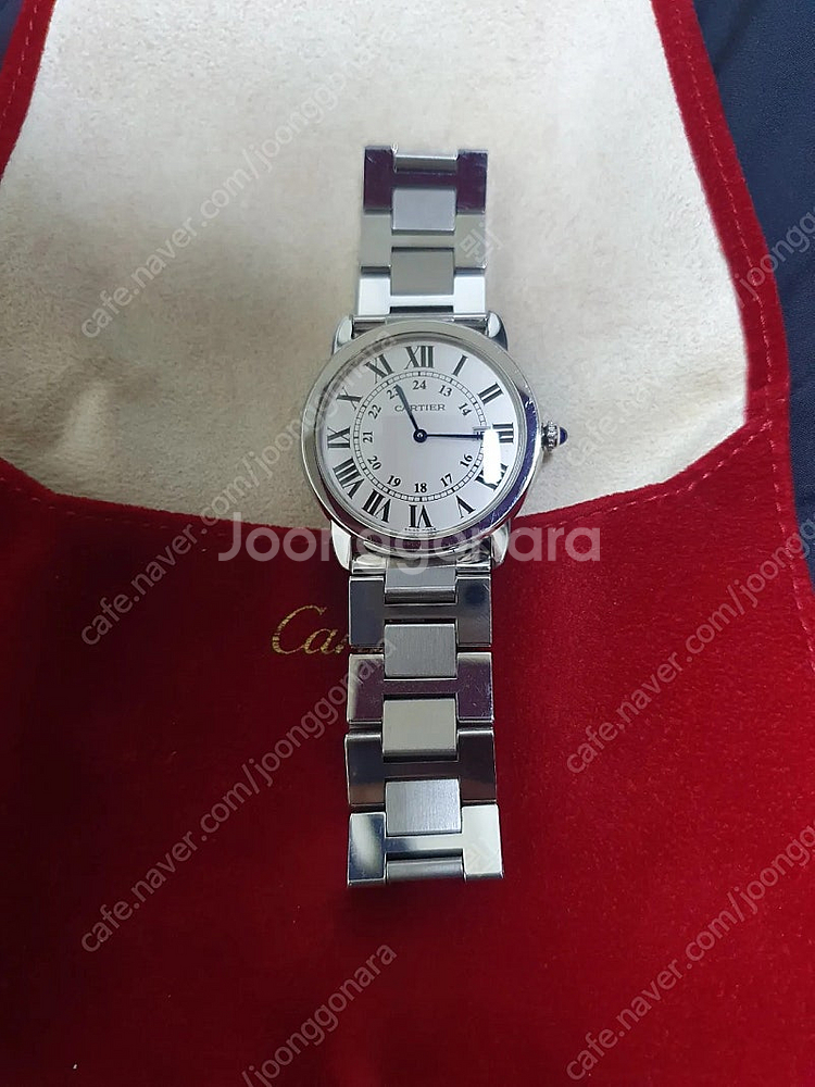 까르띠에 롱드솔로 36mm 브레이슬릿--0